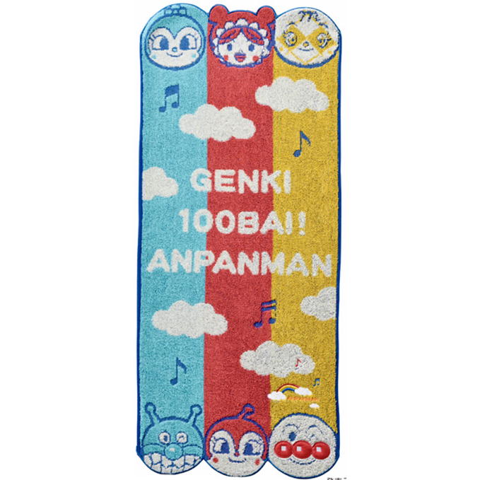 アンパンマン フェイスタオル なかよしアンパンマン アニメ キャラクター ロングタオル バンダイ 丸眞 メロンパンナ あかちゃんまん コキンちゃん ばいきんまん ドキンちゃん