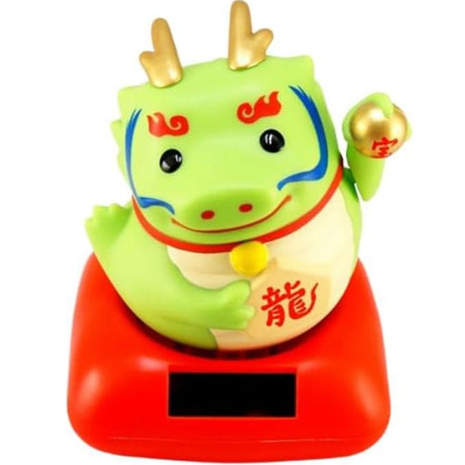 ソーラー　スイング　幸せ招き辰　龍　金色とグリーン色と白色　3種セット ソーラー スイング 幸せ招き辰 龍 金色とグリーン色と白色 3種セット