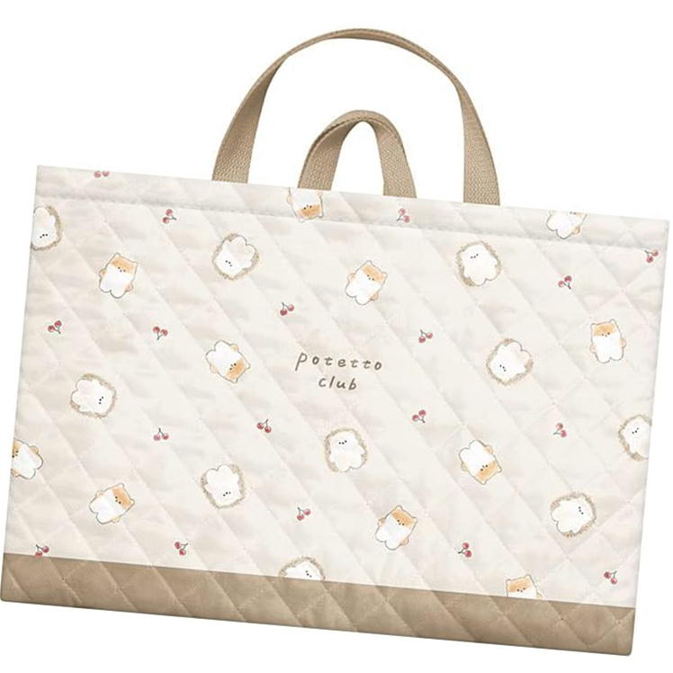 ♬88 じゅんのりさま　ハンドメイドオーダー専用　レッスンバッグ・お着替え袋 ぽてっとくらぶ シバハリ キルト レッスンバッグ potetto club