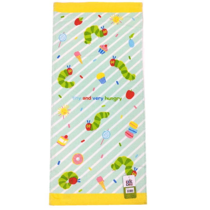 はらぺこあおむし スイーツ フェイスタオル 林 絵本 キャラクター グッズ 34×75cm FM431900