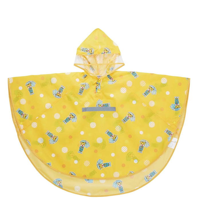 レインポンチョ しまじろう キッズ用 RAPO1 スケーター 子供 キャラクター 雨具 合羽 こども ポンチョ 反射テープ レインコート キッズ カッパ