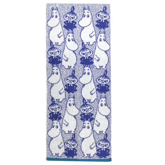 ムーミン フェイスタオル パターン リトルミイ MOOMIN キャラクター 雑貨 ロングタオル 34×80cm タオル美術館