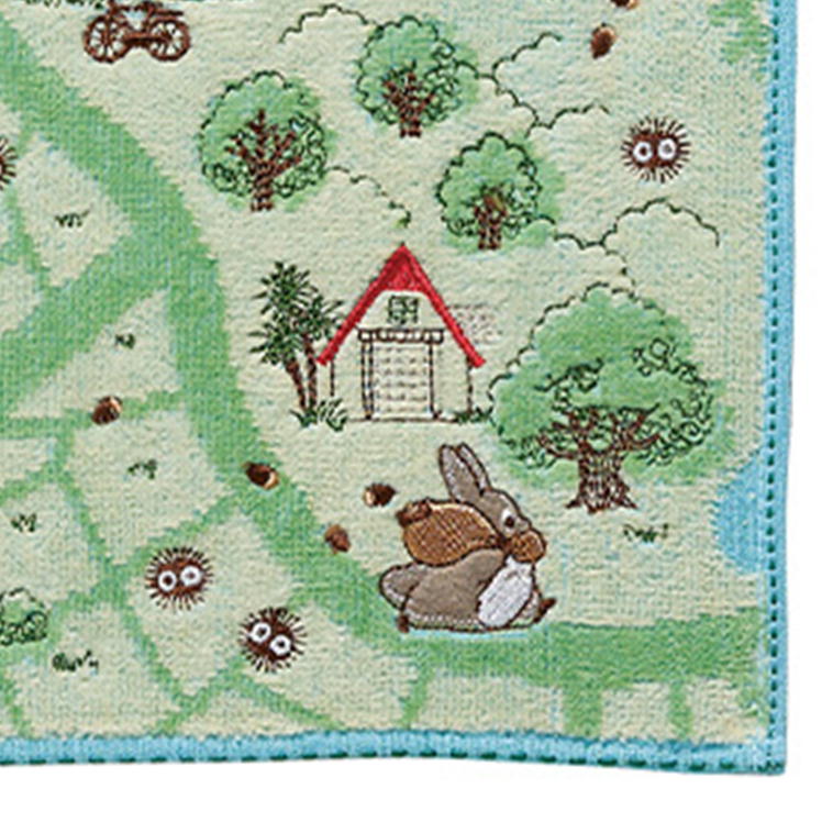 となりのトトロ タオルハンカチ お散歩地図 丸眞 25×25cm スタジオジブリ グッズ キャラクター タオル ミニタオル