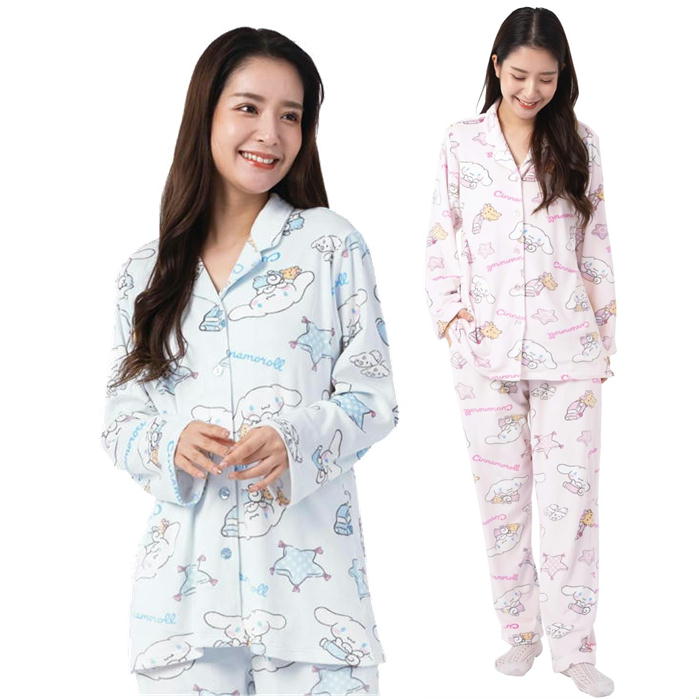 ロゼミューズ シナモン コラボ ルームウェア パジャマ サックス ロゼ