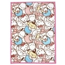 サンリオ キャラクターズ ハーフ毛布 フェイシーズ キャラミックス 丸眞 ブランケット サンリオ キャラクター グッズ ハーフケット 140×100cm|寝具|ホームファッション