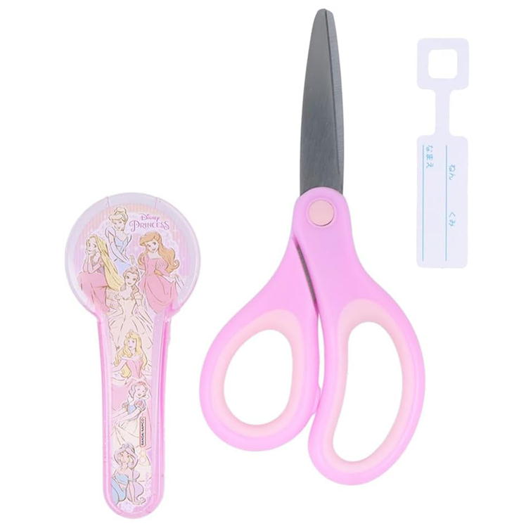 ディズニープリンセス はさみ 名前タグ付き はさみ プリンセス ディズニー キャラクター 子供用 右手用 安全