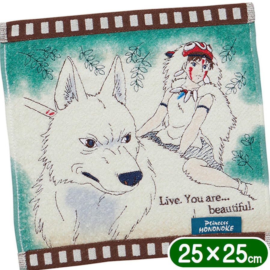 もののけ姫 タオルハンカチ フィルムサン 丸眞 25×25cm スタジオ