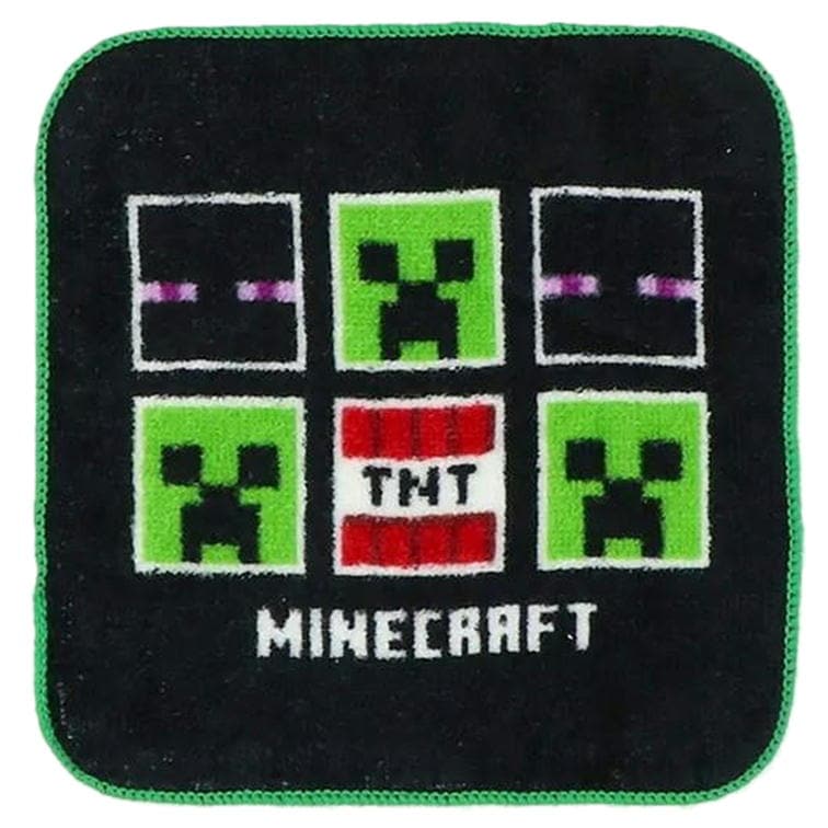 ミニタオル マインクラフト 3枚組 マイクラ グッズ プチタオル ハンカチ キャラクタータオル ポケットタオル F8468YB Minecraft