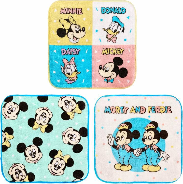 プチタオル キャラクター 3枚セット ミニタオル ハンカチ ディズニー