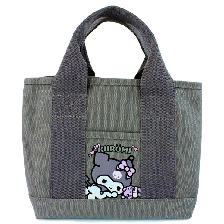 トートバッグ サンリオ キャラクター 仕切りミニトートバッグ 布 手提げ 帆布 ヤスダ通商 キティ クロミ マイメロディ シナモロール マロンクリーム