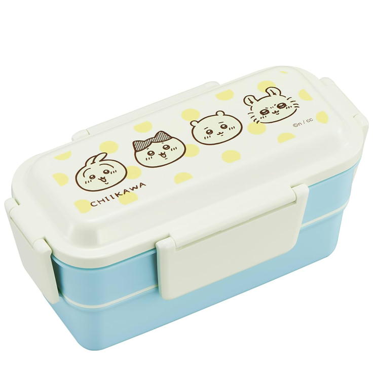 ランチボックス ちいかわ CKW No.5 OSK PCW-600S オーエスケー 弁当箱 キャラクター 2段 仕切付 600ml 日本製 抗菌 電子レンジ対応	