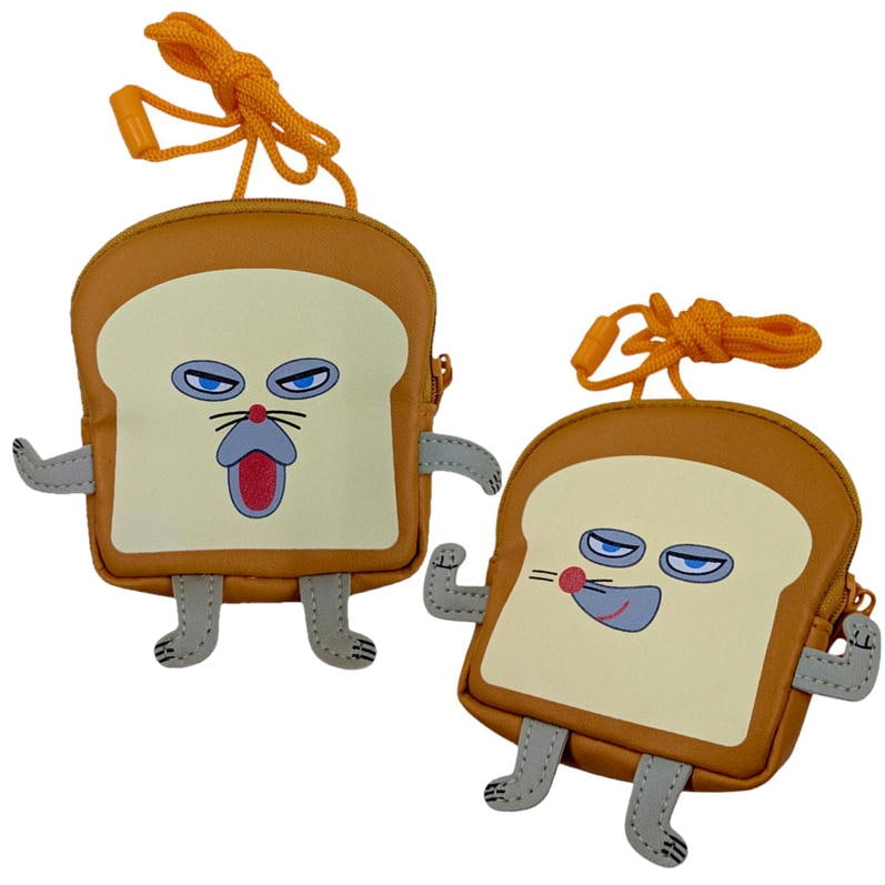 ネックポーチ パンどろぼう バーン マスコット 絵本 キャラクター グッズ ケイカンパニー  ポシェット キッズ コインケース ポーチ