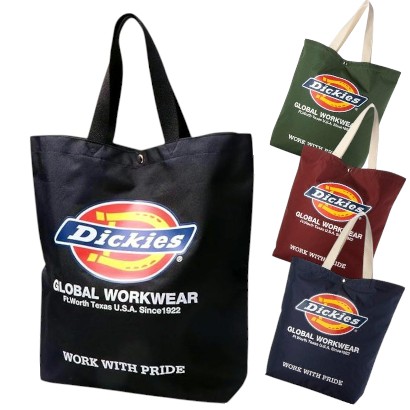 ディッキーズ トートバッグ 肩掛け ユニセックス ブランド ショルダーバッグ Dickies 80976400 DK LOGO PRINT TOTE BAG
