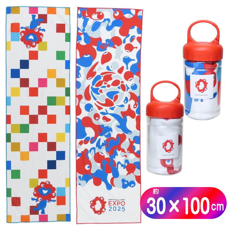 万博　EXPO 2025 冷感タオル ミャクミャクタオル 万博 EXPO 2025 冷感タオル ミャクミャクタオル - メルカリ