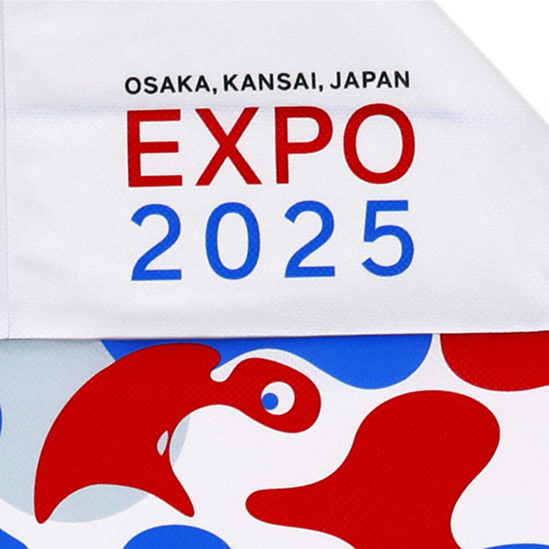 万博 ミャクミャク クールタオル ひんやりタオル 羽織りタオル 2025