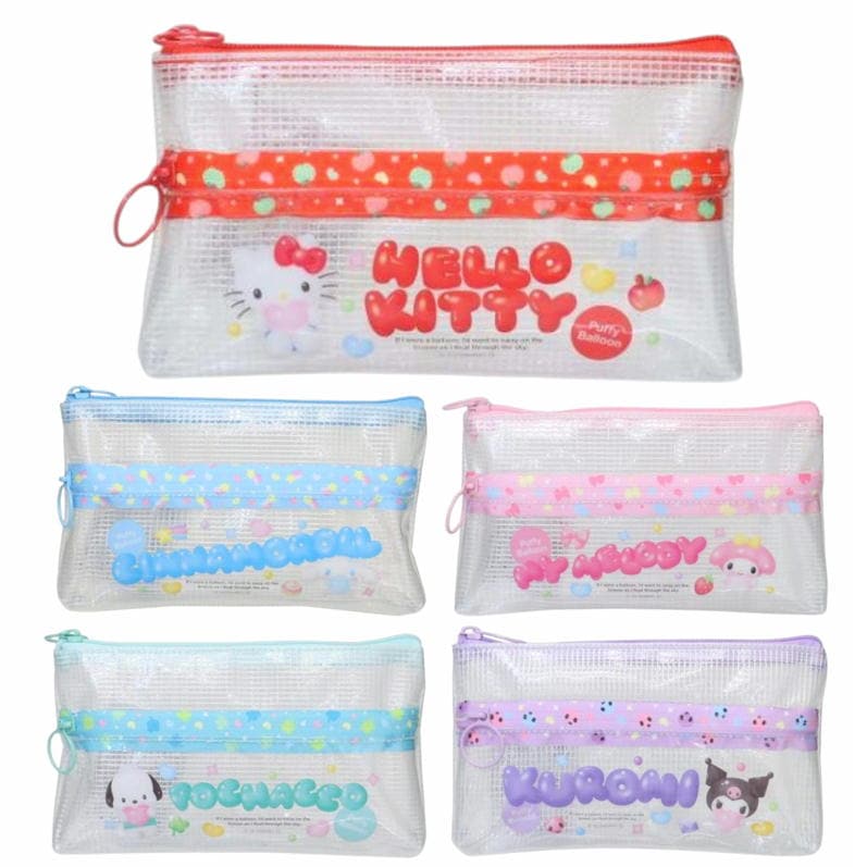 新品　サンリオキャラクターズ　バッグポーチ小物大量まとめ売り クリアポーチ サンリオキャラクターズ ケイカンパニー SAC-CWF ダブル
