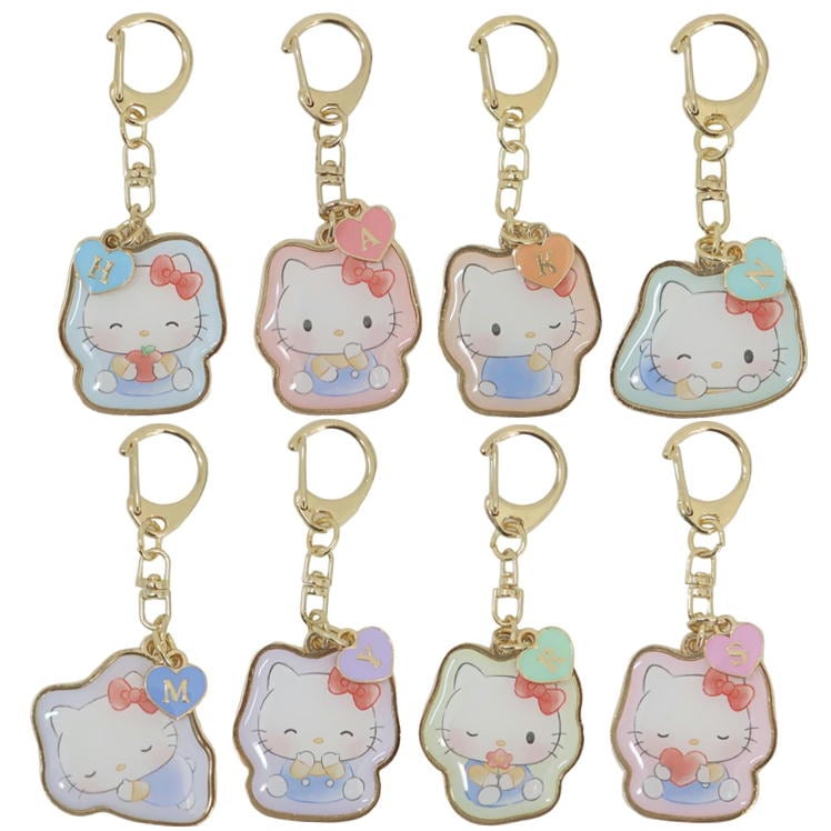 キーホルダー ハローキティ イニシャル カミオジャパン かわいい