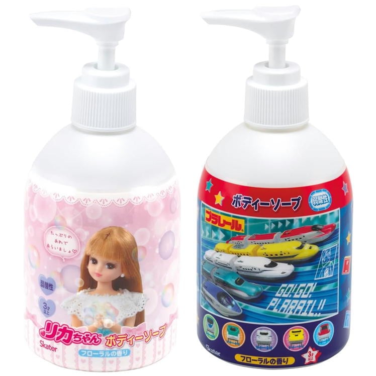 ボディーソープ キャラクター スケーター ZBS1 プラレール リカちゃん Skater  250ml フローラルの香り 新幹線 お風呂 石鹸