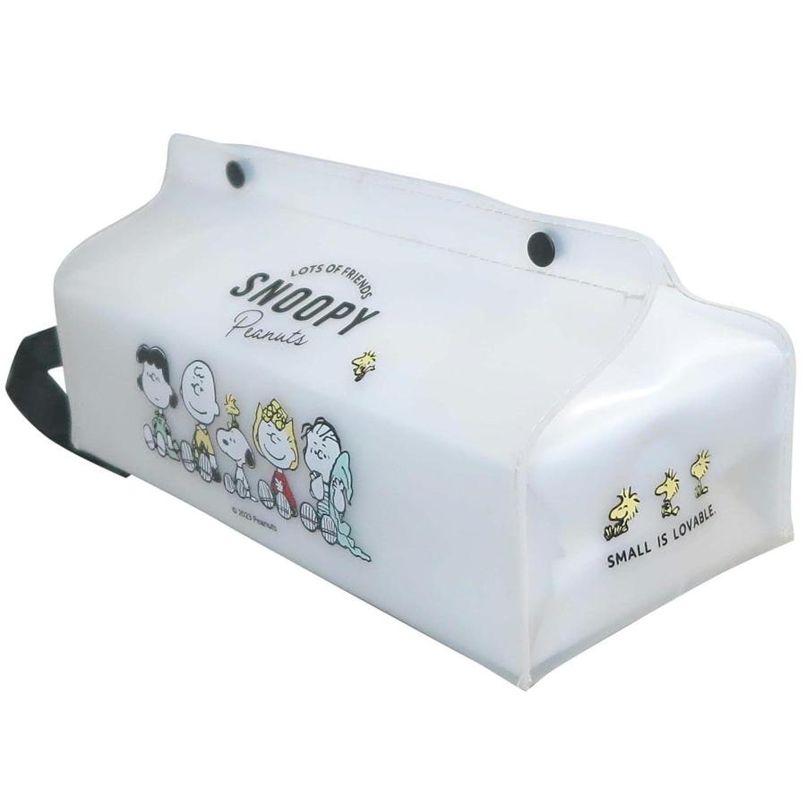 スヌーピー ティッシュケース ミルキー SNOOPY キャラクター カー用品 SN252 メイホウ MEIHO ティッシュボックス 車用品 半透明 明邦