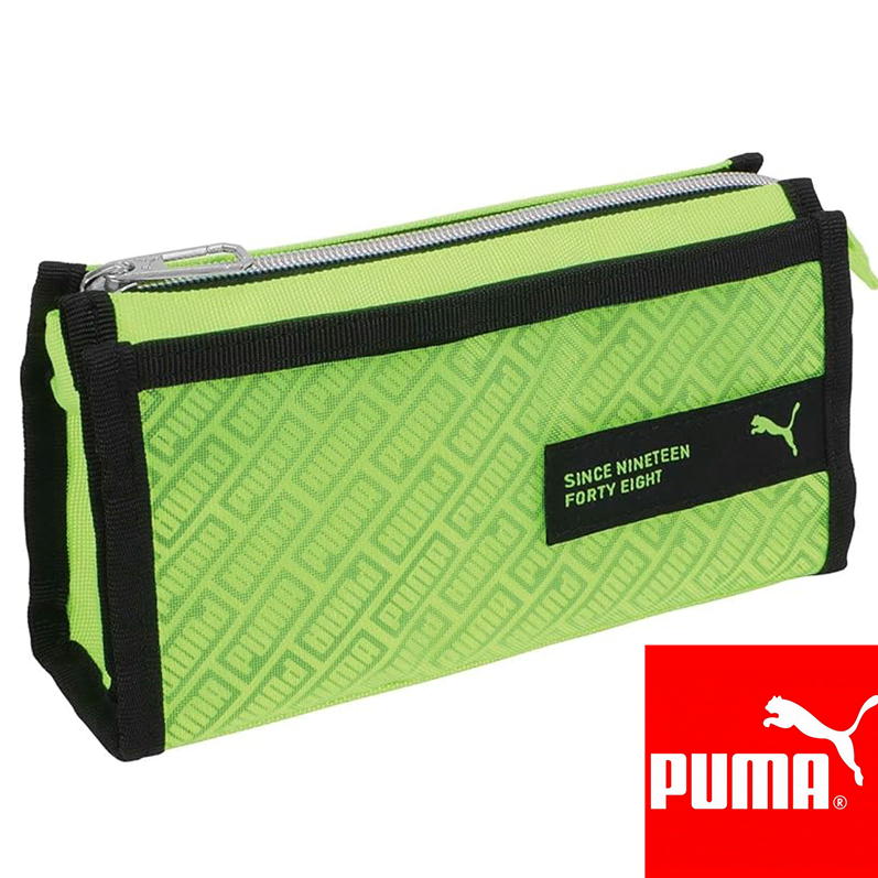 puma マルチメッシュペンケース クツワ ペンケース プーマ PM389YE 筆箱 シンプル コンパクト 大容量 学生 ペンポーチ 文房具