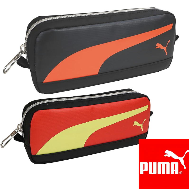 puma スクエアラインペンケース クツワ ペンケース プーマ PM409 筆箱 シンプル コンパクト 大容量 学生 ペンポーチ 文房具