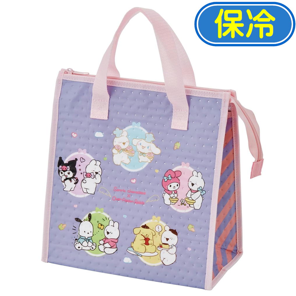 スケーター 保冷 ランチバッグ 不織布 サンリオ キャラクターズ すこぶる動くうさぎ FBC1 お弁当袋 お弁当入れ トートバッグ クーラーバッグ
