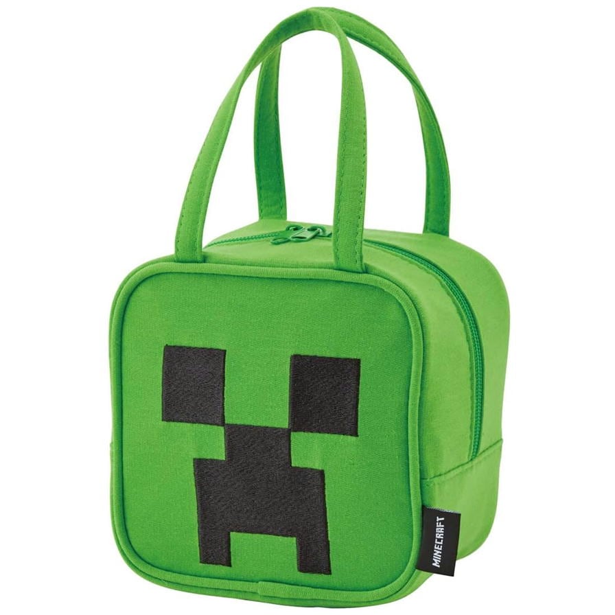 マインクラフト ダイカットバッグ クリーパー スケーター KNBD1 スウェット素材 マイクラ ミニバッグ ランチバッグ トートバッグ かばん グッズ