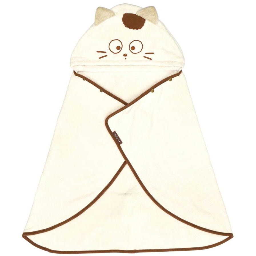 タマ＆フレンズ バスポンチョ フード付き スケーター BPO1 吸水速乾 108×92cm うちのタマしりませんか キッズ 子供 湯上がり タオル
