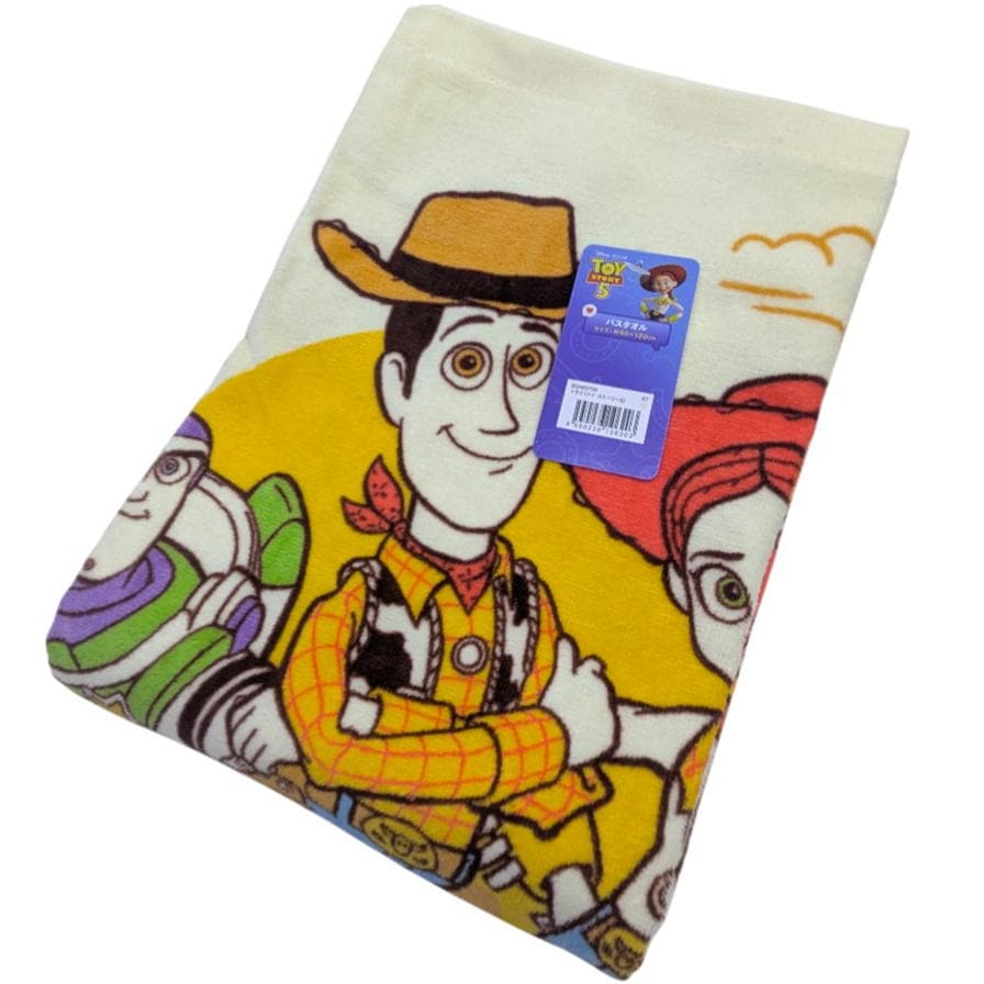 バスタオル トイストーリー5 トライ ディズニー ピクサー 林タオル キャラクター グッズ 60×120cm 綿100% ウッディ バズ 子供