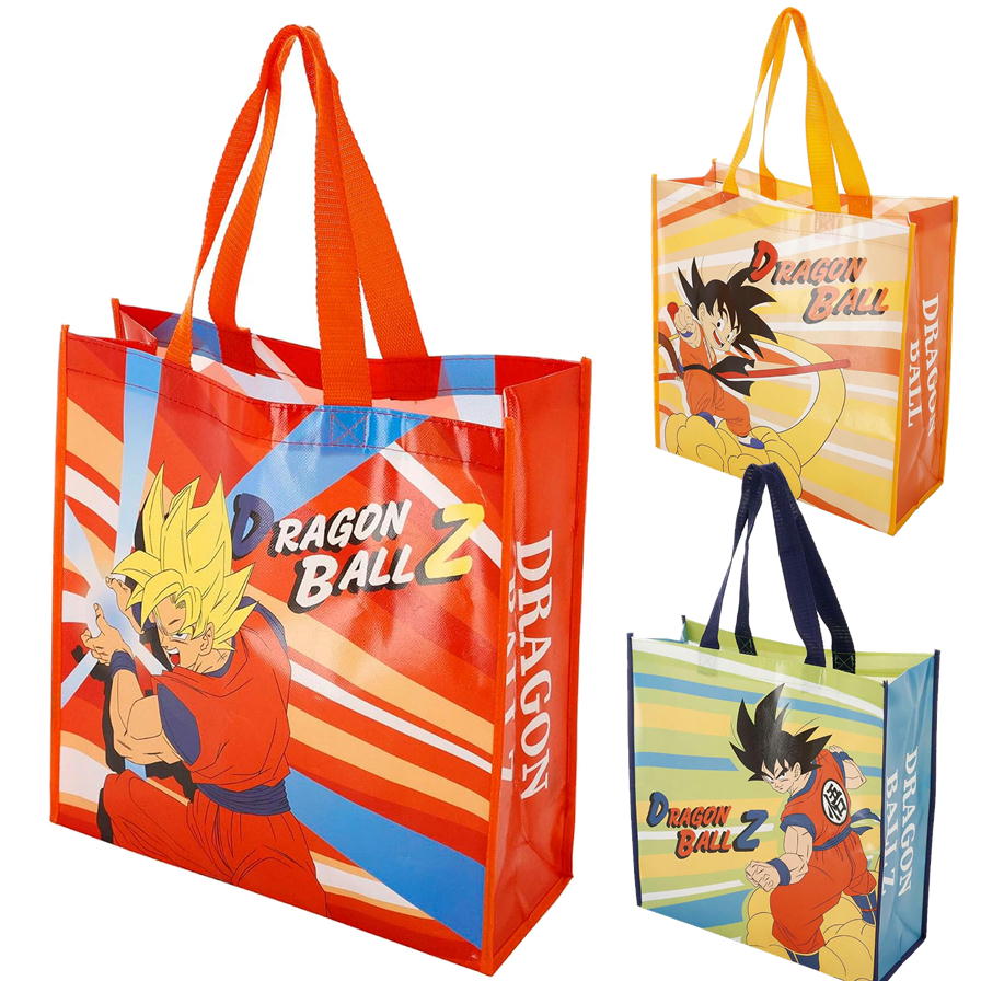 不織布バッグ ドラゴンボール 孫悟空 丸眞 トートバッグ エコバッグ サブバッグ 超サイヤ人 パワフルライン ショッピング レジャーバッグ 収納バッグ