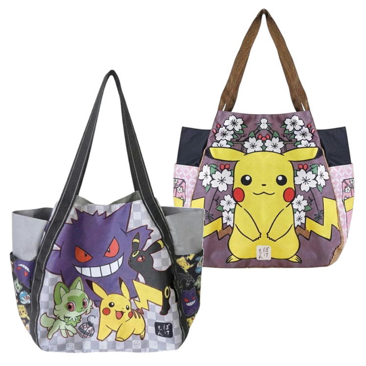 トートバッグ ポケモン バルーンバッグ ピカチュウ ゲンガー マルヨシ 大容量 軽量 マザーズバッグ 旅行 通学 部活 キャラクター グッズ