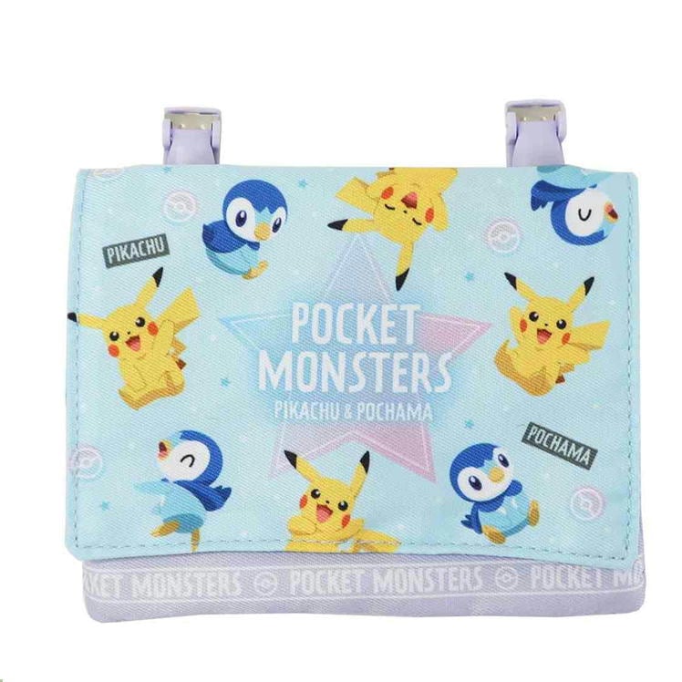 移動ポケット ポケモン ピカチュウ ポッチャマ クリップポーチ マルチポケット 粧美堂 ポケットモンスター キッズポシェット PK39670