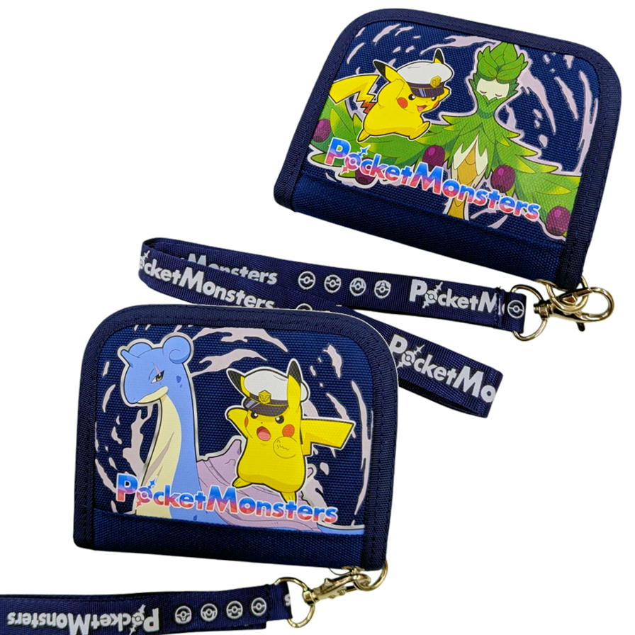 ポケモン 財布 二つ折り プリントウォレット サンアート ポケットモンスター キャプテンピカチュウ ラプラス オリーヴァ 六英雄 キッズ 子供 グッズ