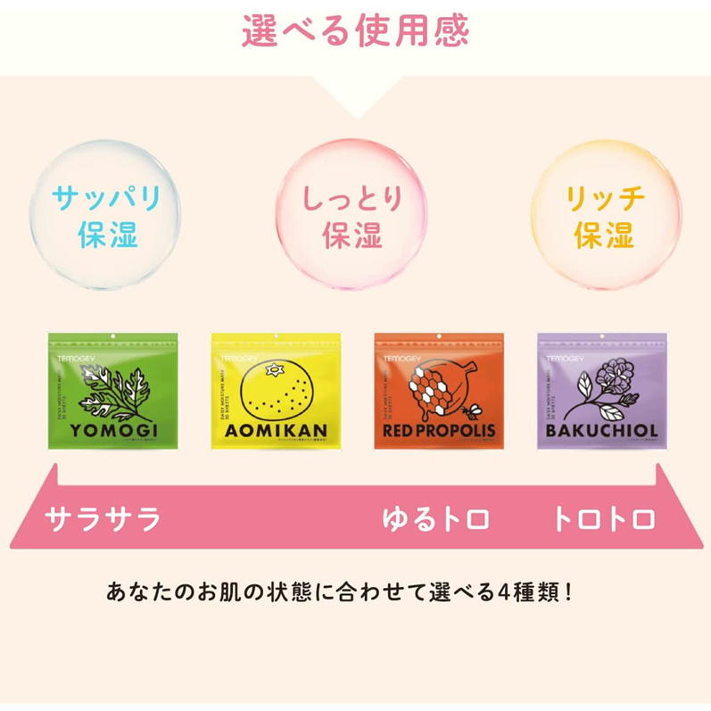 TEMOGEY ǥ꡼ ⥤㡼 ޥ 30եޥ ѥå  ʬ ݼ 𥨥 ȥޥ ᤤ󥱥 DAILY MOISTURE MASK