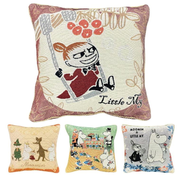ムーミン クッション ゴブラン織り 背あて MOOMIN グッズ キャラクター