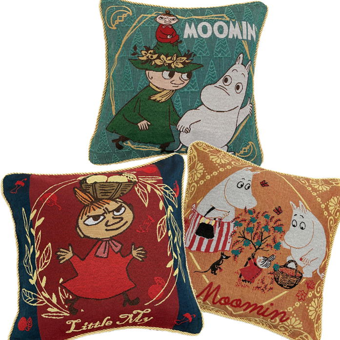 ムーミン ゴブラン織り背当てクッション 全4種 ムーミン クッション ゴブラン織り 背あて MOOMIN キャラクター