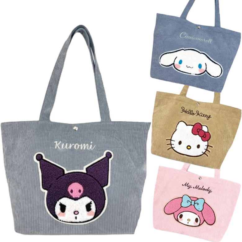 トートバッグ サンリオ キャラクター グッズ コーデュロイ トート