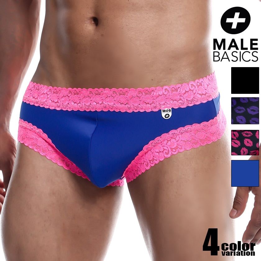 MaleBasics/ᥤ١å MOB Lace JockBikini ȥå졼å ե ӥ˥֥꡼ 塡󥺡ѥġ