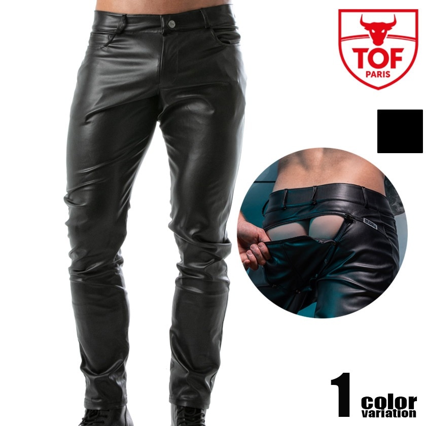 TOF PARIS/Trends Of Friends Kinky Backless Pants for men�ҥåץ����ץ� �ե������쥶���ѥ�� �ܥȥॹ  ���󥰥ѥ�� �Хå��쥹 ���  ��������