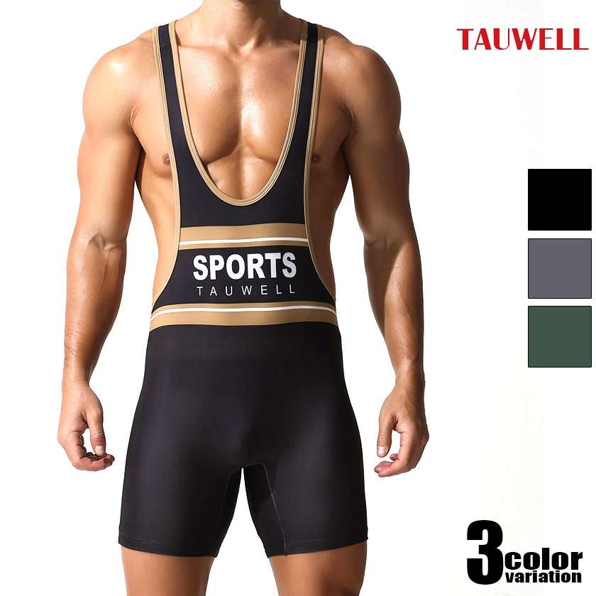 TAUWELL/ Fitness Wrestling Singlet Bodysuit 25702 ܥǥ ʡ塡󥺡岼η 󥰥å ǡ