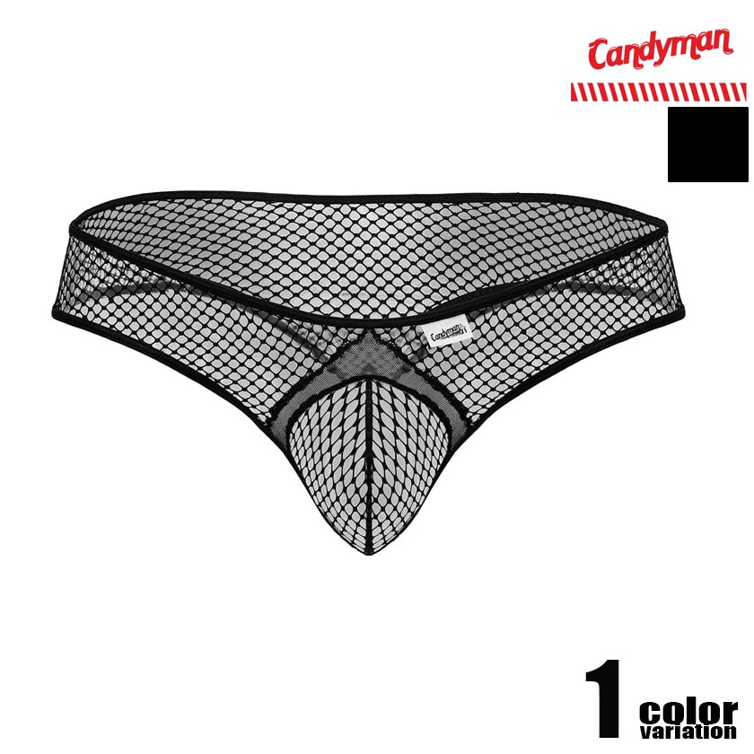 CandyMan/�����ǥ����ޥ� Fishnet Thongs  �֥�å��� Ʃ�� �������롼 �������塡��� �ѥ�� T�Хå� ��������