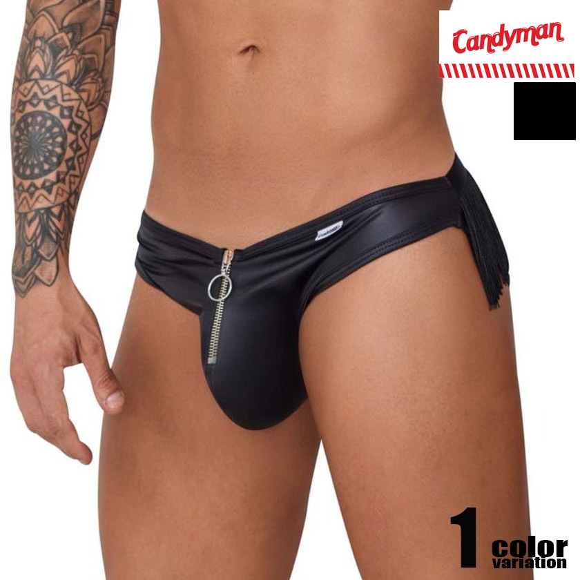 CandyMan/�����ǥ����ޥ� Fringe Jockstrap  �ե�� ���åѡ� �ե����ʡ� �ե������쥶�� �������塡��� �ѥ�� Y�Хå� ����å����ȥ�å� ��������