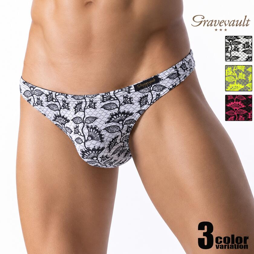 ���T�Хå���Gravevault/���쥤�֥ܡ���ȡ�BARBED FLOWER T-back ��� T�Хå� �ѥ�� �������� ������������� ��������