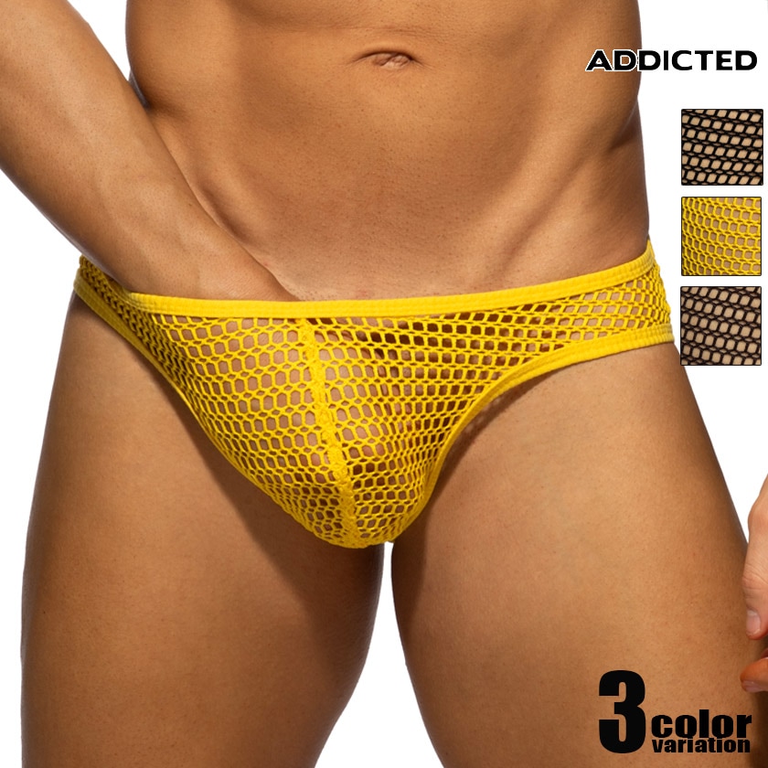 ��󥺥ӥ��� �֥꡼�� ADDICTED/���ǥ����ƥ��å� OPENWORK FABRIC BIKINI BRIEF �ͥå� �������롼 Ʃ�� �ե�Хå� �ӥ��˥֥꡼�� �������塡��󥺡��ѥ�ġ���������