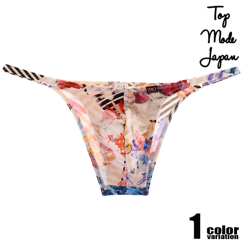 swimwear TopModeJapan/�ȥåץ⡼�ɥ���ѥ� ��ᤳ �ե륷���� �ϡ��եХå� ���� �����०���� ��� �ӥ��˷�����  M��L������