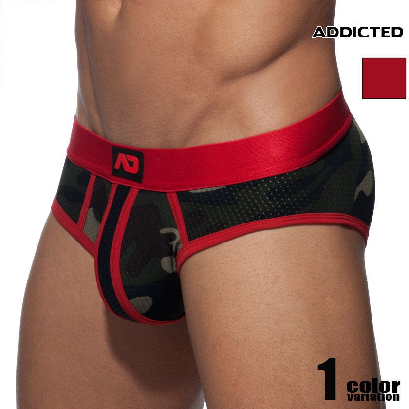 ��󥺥ӥ��� �֥꡼�� ADDICTED/���ǥ����ƥ��å� CAMO STRIPE BRIEF �º��� �����ߡ� ����ե顼���� Ω��˥�� �ե�Хå� �ӥ��˥֥꡼�� �������� ��� �ѥ��