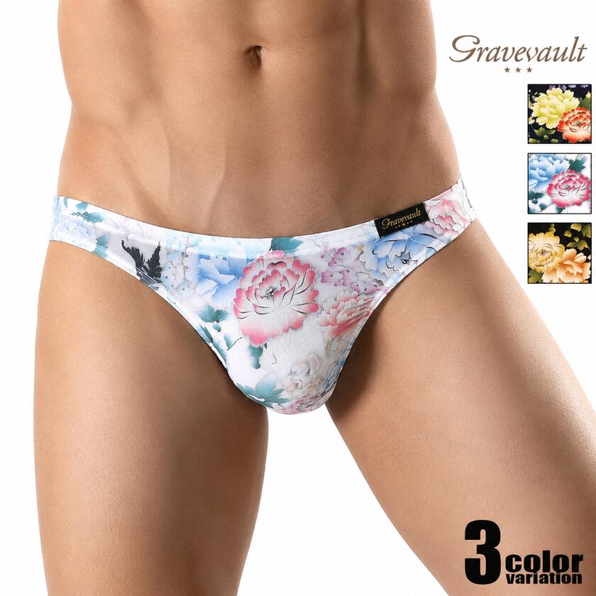 ��󥺥ӥ��ˡ�Gravevault/���쥤�֥ܡ���ȡ�PEONY FLOWER Bikini ��� �ӥ��� �ѥ�� �������� ������������� ��������