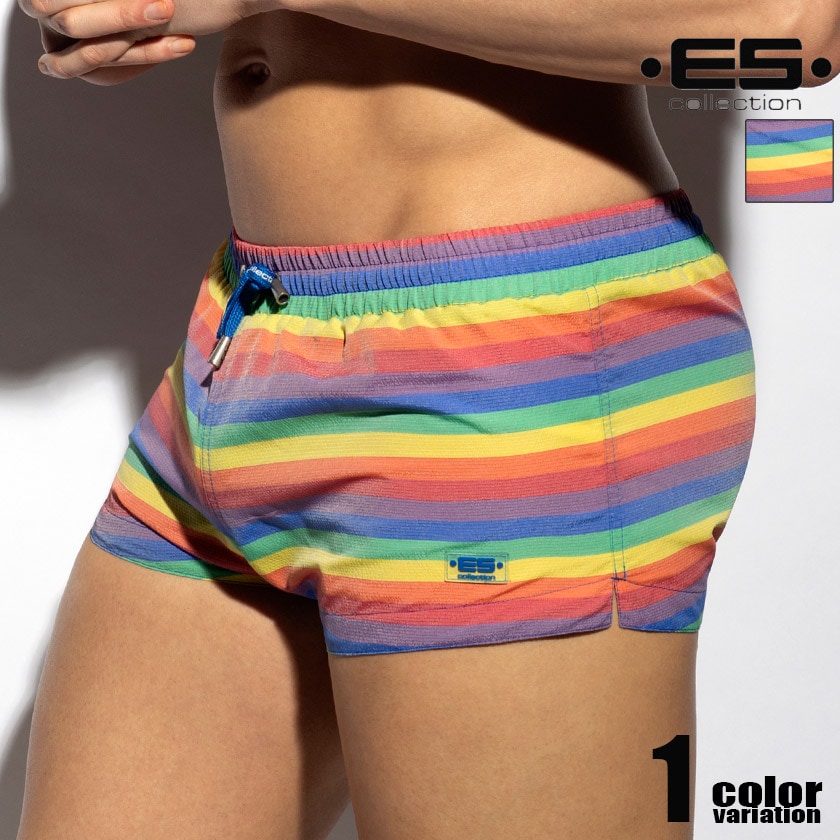 EScollection/�������������쥯����� BAROQUE SQUARED SWIM SHORTS �쥤��ܡ� ���� ���硼�ȥѥ�ķ������०��������󥺡����� �����०���� �����å��� U-Shape