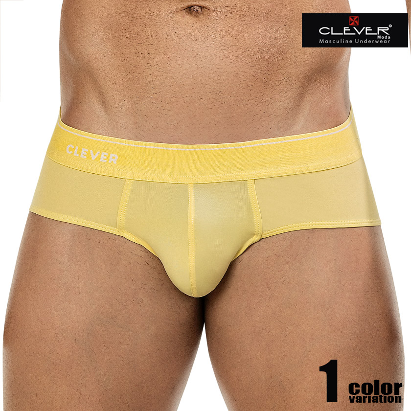 ��󥺥֥꡼�� CLEVER/����С� Atenea Briefs Color Yellow ���ȥ�å� �������� ��� �ѥ�� �ӥ��� �֥꡼�� �����饤�� Ω��˥��