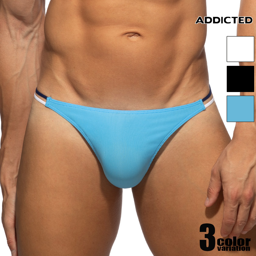 ���T�Хå� ADDICTED/���ǥ����ƥ��å� SEXY RIB THONG T�Хå� �������塡��󥺡��ѥ�� �ꥵ�������Ǻ� MOLDED Ω��˥�� ��������